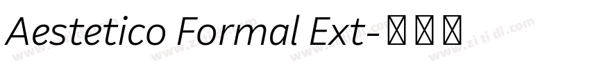 Aestetico Formal Ext字体转换